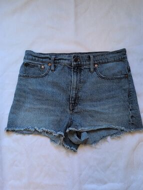 Madewell The Perfect Jean Short in Balsam Wash
